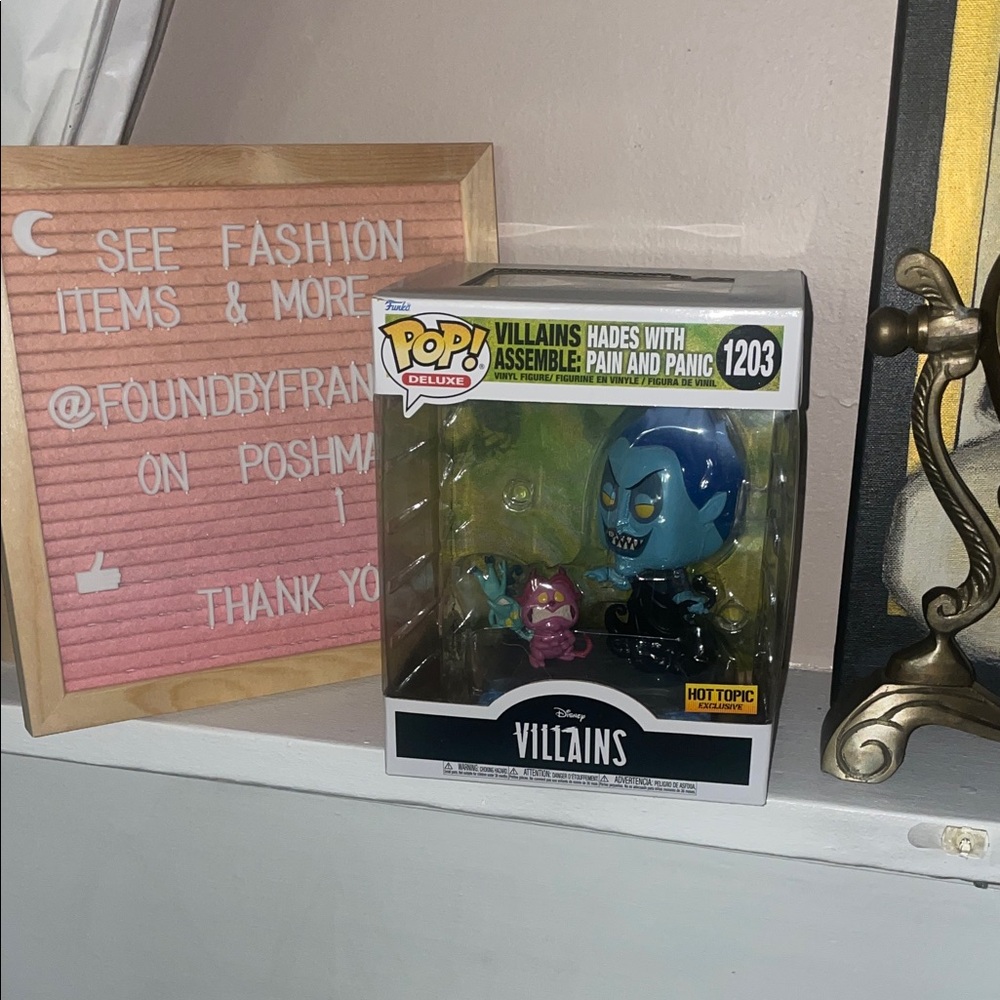 FUNKO POP 1203 - Hades with Pain, and Panic Figurines